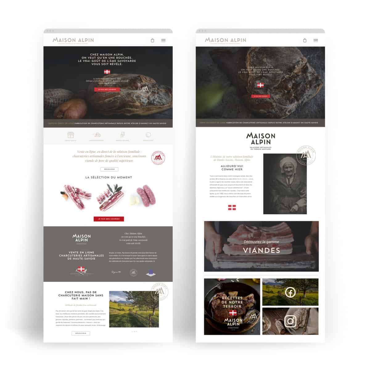 Webdesign, site E-commerce. Annecy