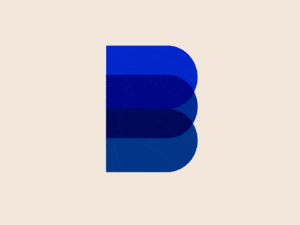 Animation du logo bleu de l'agence Blue1310 à Annecy en Haute-Savoie