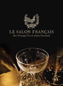 Création de marque Le Salon Français bar à vin à Annecy, branding logo, identité visuelle création Blue1310 à Annecy