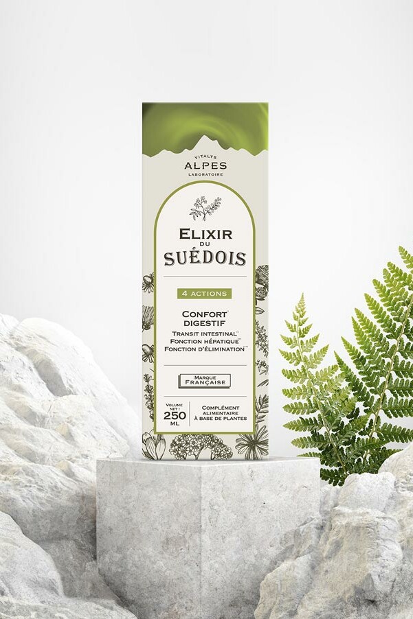 Création Packaging de Vitalys la marque des compléments alimentaire à base de plantes des Alpes à Aix-les-Bains