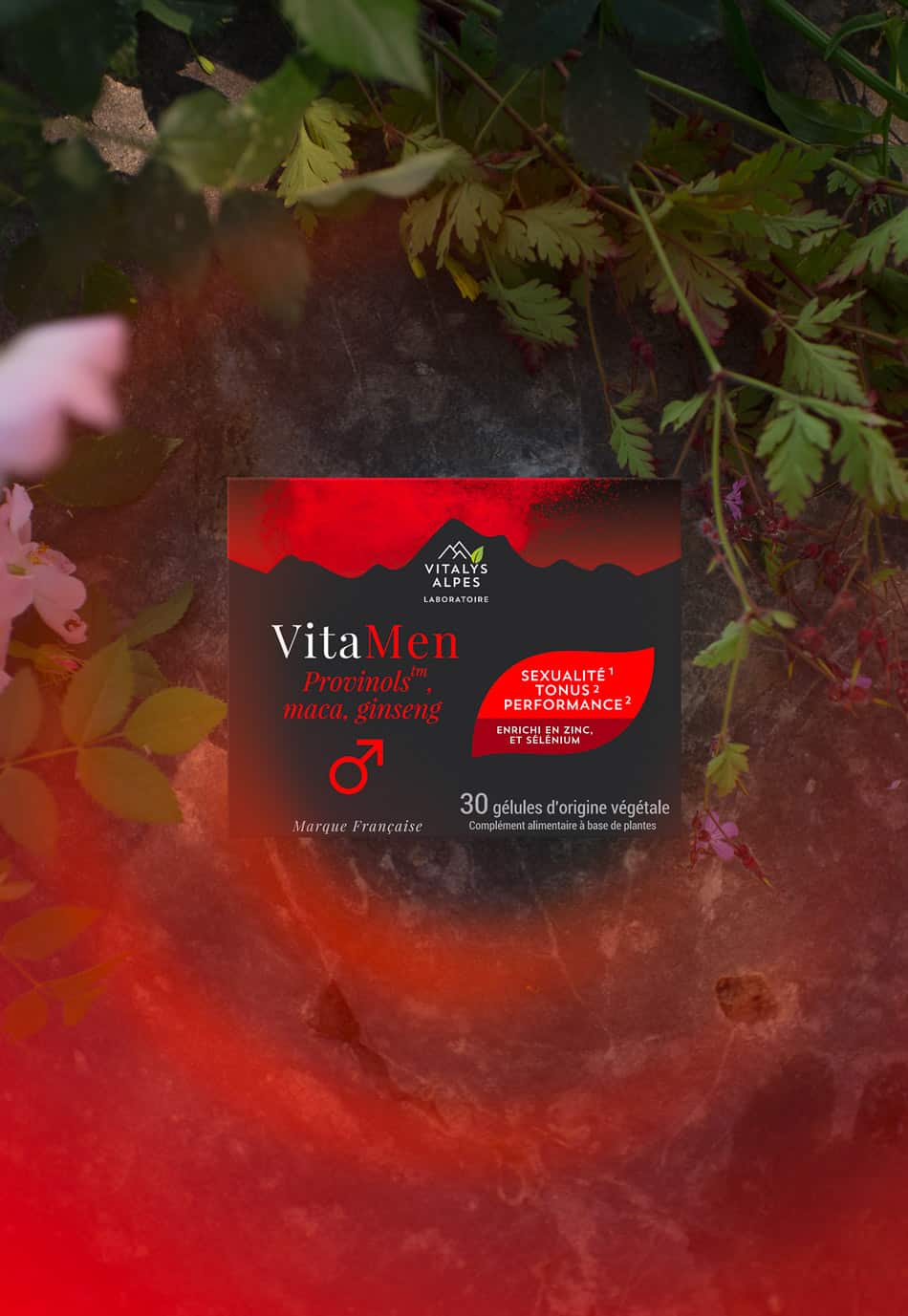 Packaging Vitamen vitalys alpes. Création de packaging à Annecy