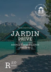Photo de l'esplanade à Saint-Jorioz - l'identité de marque de l'agence Jardin Privé. Création de marque, logo, agence Blue1310