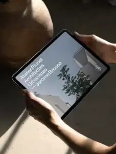 Site internet Atelier Pluriel Architectes Urbanistes, création web et direction artistique pour une agence d’architecture par Blue1310