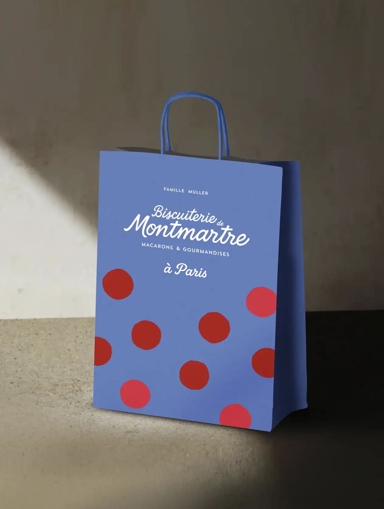 Sac de vente et identit&eacute; visuelle Biscuiterie de Montmartre &ndash; Gen&egrave;ve