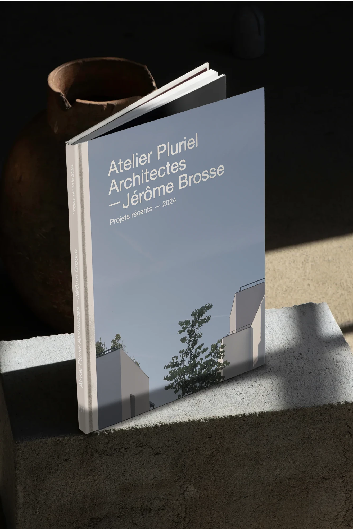 &Eacute;dition des projets r&eacute;cents d&rsquo;Atelier Pluriel avec une architecture contemporaine et un arbre en couverture
