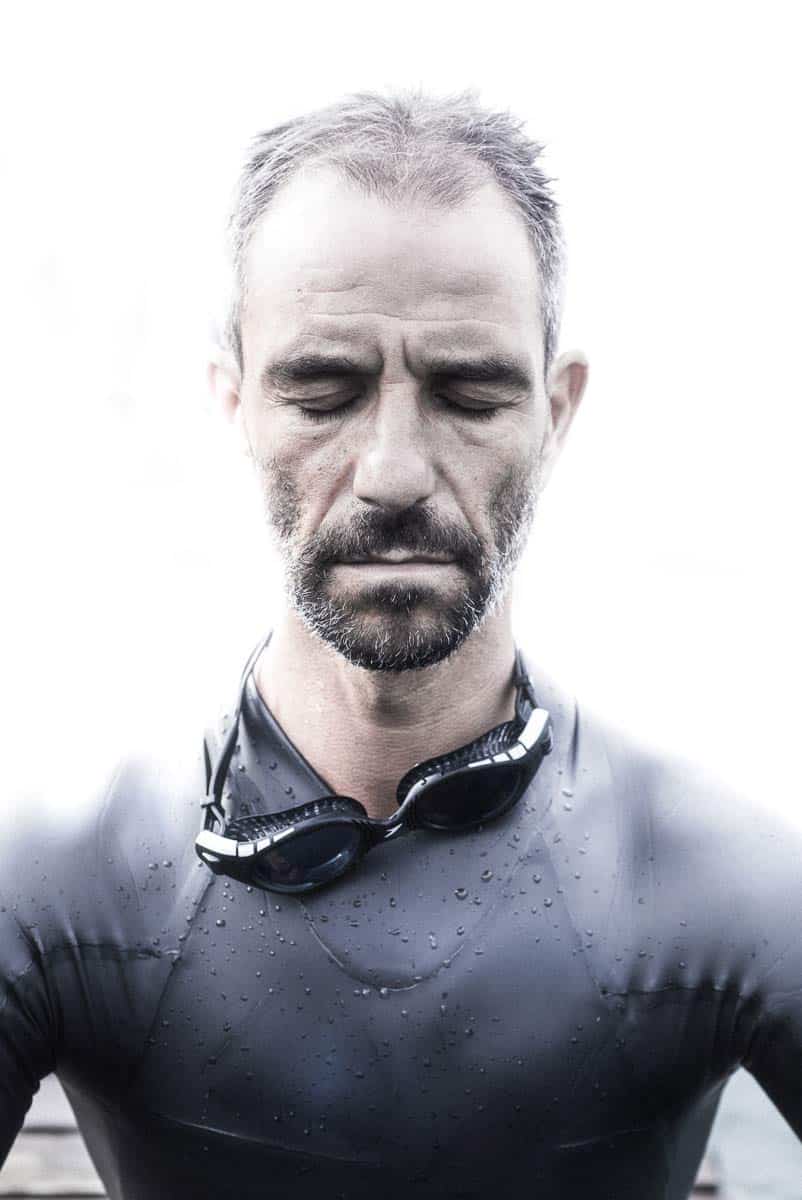Portrait d’un apnéiste après une immersion dans le lac Léman
